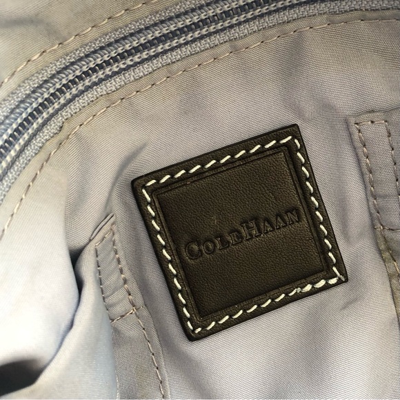 Black Suede Leather Cole Haan Shoulder Bag - Picture 7 of 8
